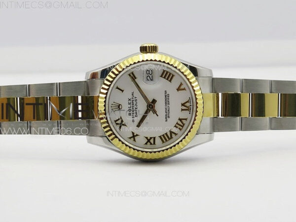 DateJust 31mm 178271 SS/YG APSF Best Edition White Dial Roman Markers on Oyster Bracelet A2824 - Image 3