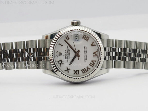 DateJust 31mm 178271 SS APSF Best Edition White Dial Roman Markers on Jubilee Bracelet A2824 - Image 3