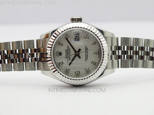 Datejust 28mm 279174 SS BP Best Edition White MOP Crystal Markers Dial on SS Jubilee Bracelet ETA2671 - Image 3