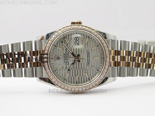 DateJust 36 SS/RG 126281 BP 1:1 Best Edition Silver Dial on Jubilee Bracelet - Image 3