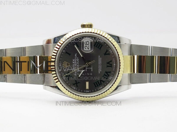 DateJust 36 SS/YG 126233 JDF 1:1 Best Edition Gray Dial on Oyster Bracelet - Image 2