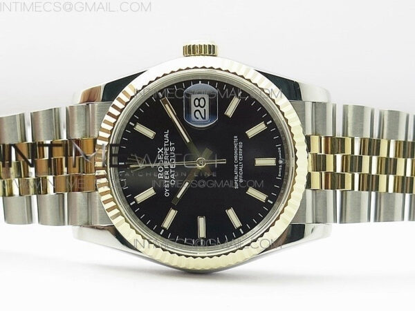 DateJust 36mm 126234 BP 1:1 Best Edition 904L Steel/YG New Version Black Dial on Jubilee Bracelet - Image 4