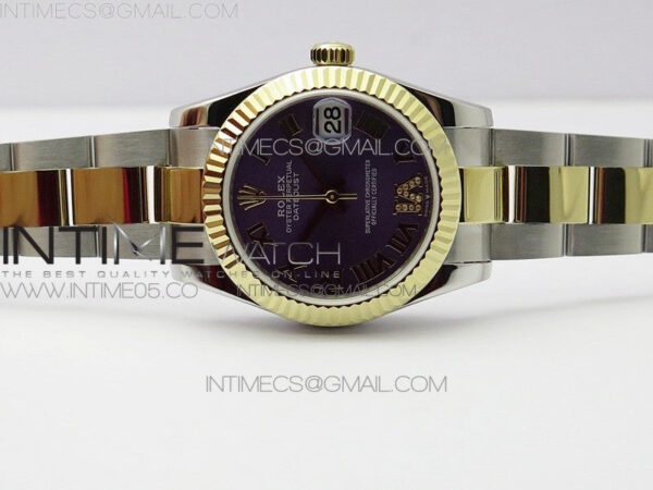 Datejust 31mm 278273 SS/YG BP Best Edition Purple Roman Markers Dial on SS/YG Oyster Bracelet - Image 3
