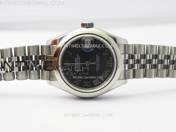 Datejust 28mm 279166 Smooth Bezel SS APSF Best Edition Gray Dial Roman Markers on SS Jubilee Bracelet NH05 - Image 3