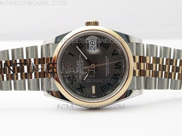 DateJust 36 SS/RG 126201 BP 1:1 Best Edition Gray Dial on Jubilee Bracelet - Image 3