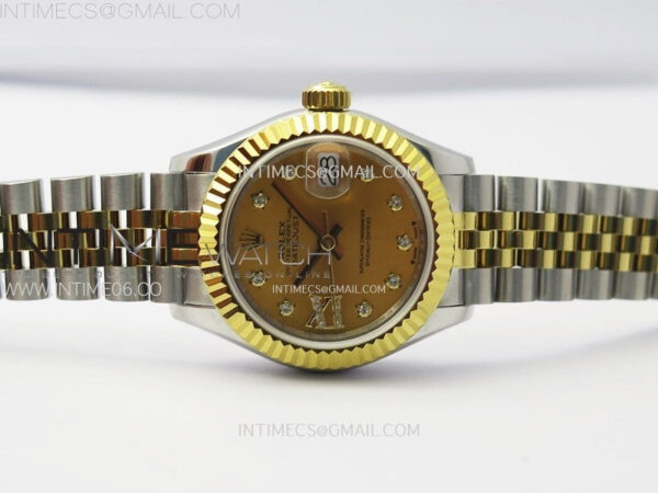 Datejust 28mm 279173 SS/YG APSF Best Edition Gold Dial Star Crystals Markers on Jubilee Bracelet NH05 - Image 3