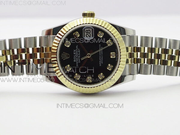 Datejust 31mm 278273 SS/YG BP Best Edition Black Diamond Markers Dial on SS/YG Jubilee Bracelet - Image 2