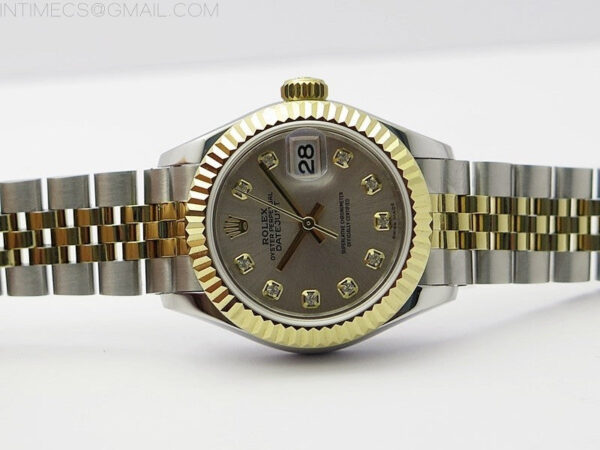 Datejust 28mm 279173 SS/YG BP Best Edition Silver Crystals Markers Dial on SS/YG Jubilee Bracelet ETA2671 - Image 3