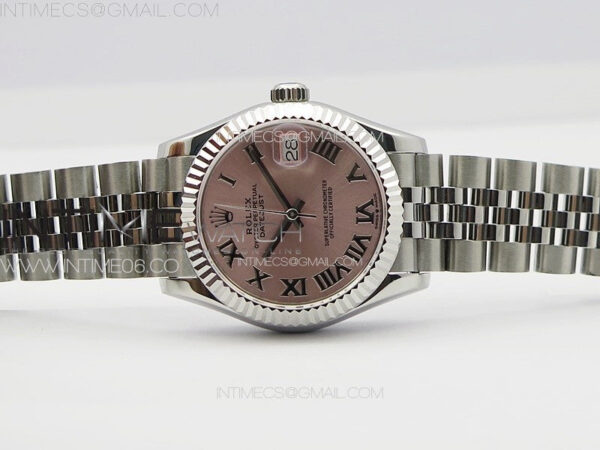 DateJust 31mm 178271 SS APSF Best Edition Pink Dial Roman Markers on Jubilee Bracelet A2824 - Image 4