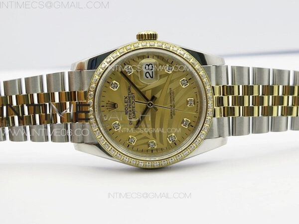 DateJust 36 SS/YG 126234 Diamonds Bezel JDF 1:1 Best Edition New YG Dial on Jubilee SS/YG Bracelet - Image 2