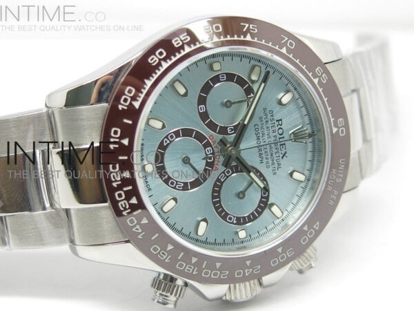 Basel 2013 Model 116506 Daytona 50th Anniversary Edition Brown Ceramic Bezel, Superlume Ice Blue Dial - Image 3