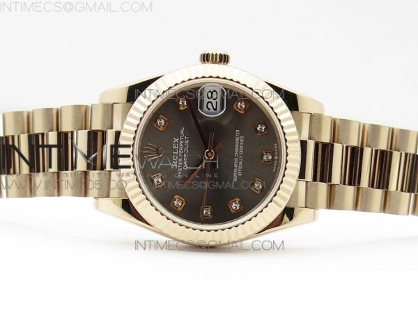 Datejust 31mm 278275 RG BP Best Edition Gray Crystal Markers Dial on RG President Bracelet - Image 3