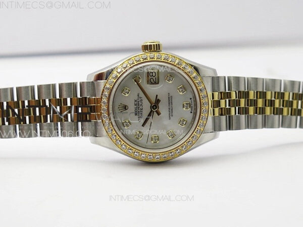 Datejust 28mm 279179 SS/YG APSF Best Edition White MOP Dial Crystals Markers on SS/YG Jubilee Bracelet NH05 - Image 2