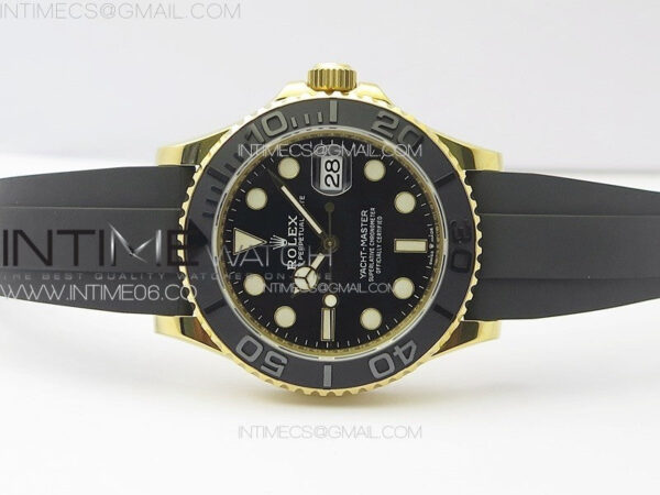Yacht-Master 126658 YG VSF 1:1 Best Edition Black Ceramic Bezel on Oysterflex Strap VS3235 - Image 3