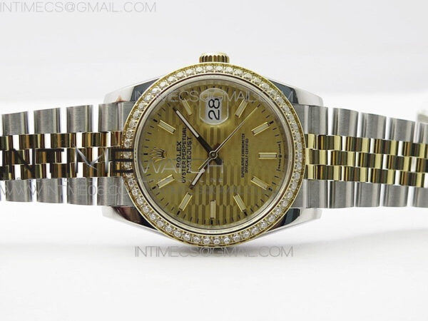 DateJust 36 SS/YG 126283 JDF 1:1 Best Edition New YG Dial on Jubilee Bracelet - Image 3