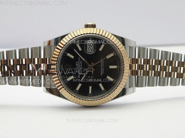 DateJust 41 126331 904L SS/RG GMF 1:1 Best Edition Black Dial On Jubilee Bracelet VR3235 - Image 3
