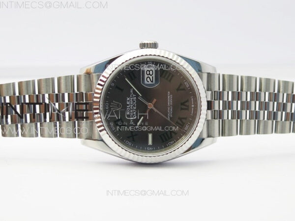DateJust 36 SS 126234 VSF 1:1 Best Edition 904L Steel Gray Dial Roman Markers on Jubilee Bracelet VS3235 - Image 3