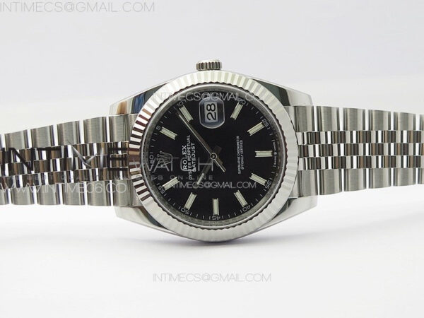 DateJust 41 126334 Clean 1:1 Best Edition 904L Steel Black Stick Dial on Jubilee Bracelet VR3235 - Image 2