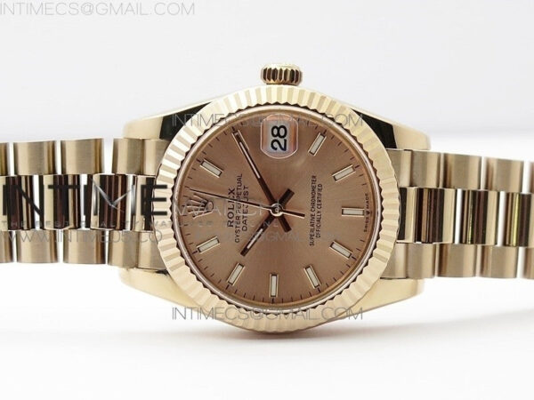 Datejust 31mm 278275 RG BP Best Edition RG Sticks Markers Dial on RG President Bracelet - Image 3