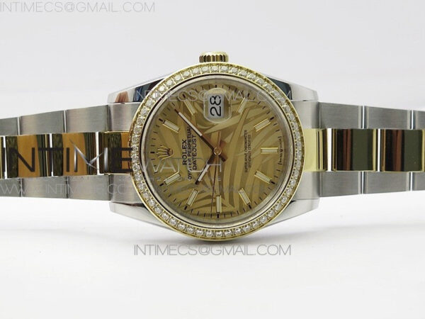 DateJust 36 SS/YG 126283 JDF 1:1 Best Edition New YG Dial Style 2 on Oyster Bracelet - Image 3