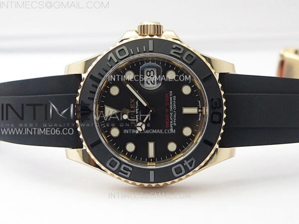 Yacht-Master 126655 Weight RG/Tungsten Gold ARF 1:1 Best Edition Black Ceramic Bezel on Oysterflex Rubber Strap VS3235 - Image 3