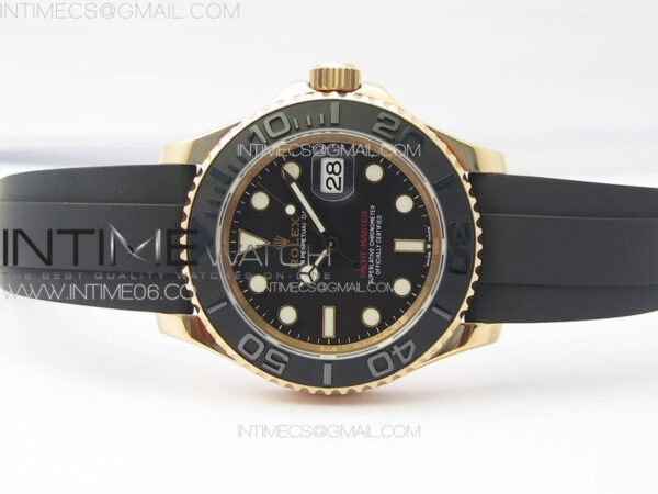 Yacht-Master 126655 RG VSF 1:1 Best Edition Black Ceramic Bezel on Oysterflex Rubber Strap VS3235 - Image 3
