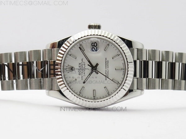 Datejust 31mm 278275 SS BP Best Edition White Stick Markers Dial on SS President Bracelet - Image 3