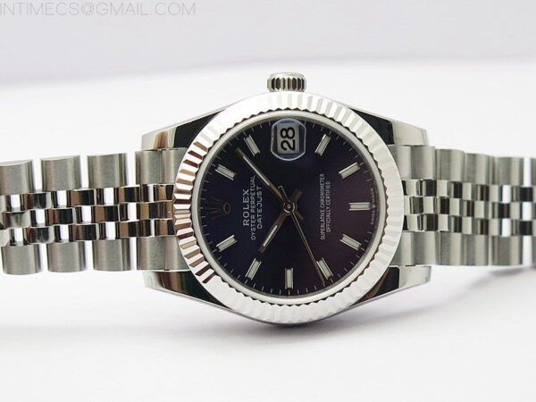 Datejust 31mm 278271 SS BP Best Edition Blue Stick Markers Dial on Jubilee Bracelet - Image 3
