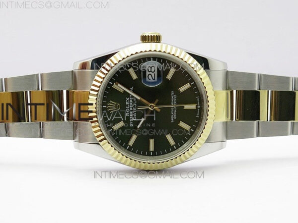 Datejust 36mm 116231 SS/YG BP 1:1 Best Edition Green Dial Stick Markers On SS/YG Oyster Bracelet A2824 - Image 2