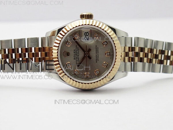 Datejust 28mm 279173 SS/RG BP Best Edition Silver Crystal Markers Dial on SS/RG Jubilee Bracelet ETA2671 - Image 3