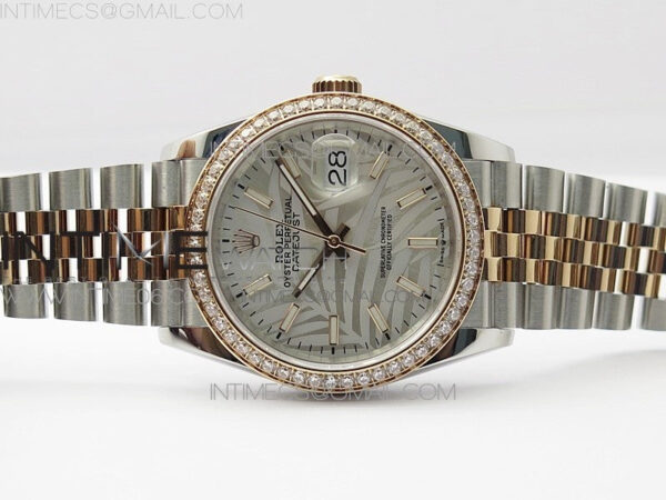DateJust 36 SS/RG 126281 BP 1:1 Best Edition Silver/Gray Dial on Jubilee Bracelet - Image 3