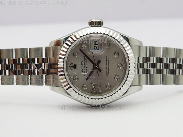 Datejust 28mm 279174 SS BP Best Edition Silver Star Crystal Markers Dial on SS Jubilee Bracelet ETA2671 - Image 3