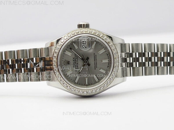 Datejust 28mm 279179 SS/Crystals APSF Best Edition Silver Dial Sticks Markers on SS Jubilee Bracelet NH05 - Image 3