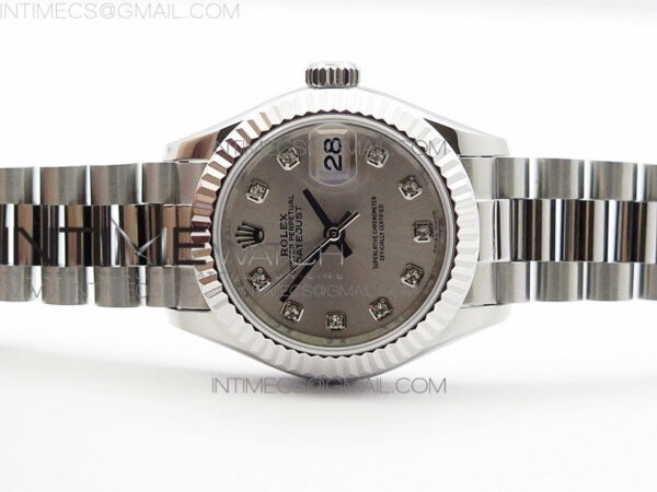 DateJust 28mm SS BP Best Edition Silver Dial on SS Bracelet ETA2671 - Image 3