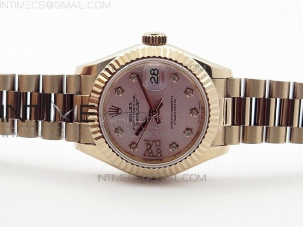 DateJust 28mm RG Bezel BP Best Edition RG Dial on RG Bracelet ETA2671 - Image 3