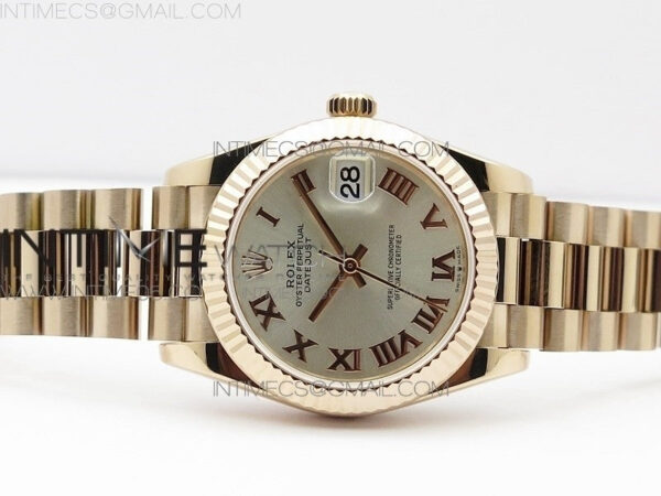 Datejust 31mm 278275 RG BP Best Edition Silver Roman Markers Dial on RG President Bracelet - Image 3