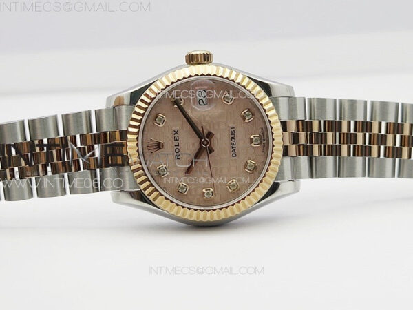 DateJust 31mm 178271 SS/RG APSF Best Edition RG Jubilee Dial Crystal Markers on Jubilee Bracelet A2824 - Image 3