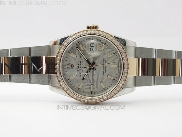 DateJust 36 SS/RG 126281 BP 1:1 Best Edition Silver/Gray Dial on Oyster Bracelet - Image 3