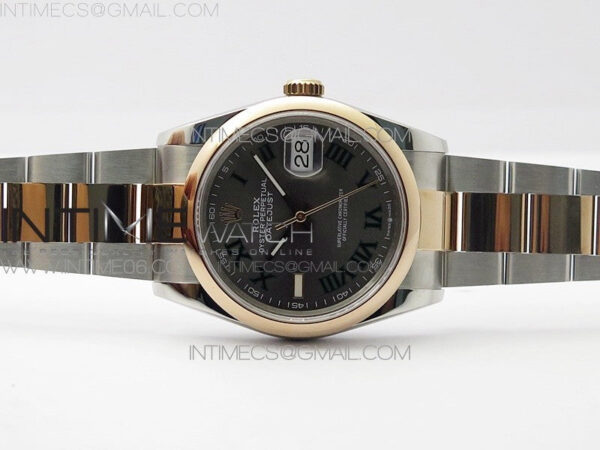 DateJust 36 SS/RG 126201 BP 1:1 Best Edition Gray Dial on Oyster Bracelet - Image 3