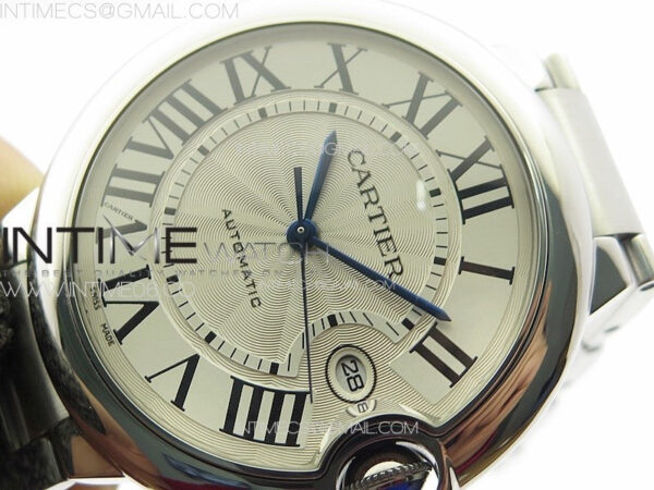 Ballon Bleu 42mm SS K3F 1:1 Best Edition White Texture Dial on SS Bracelet A2824 - Image 3