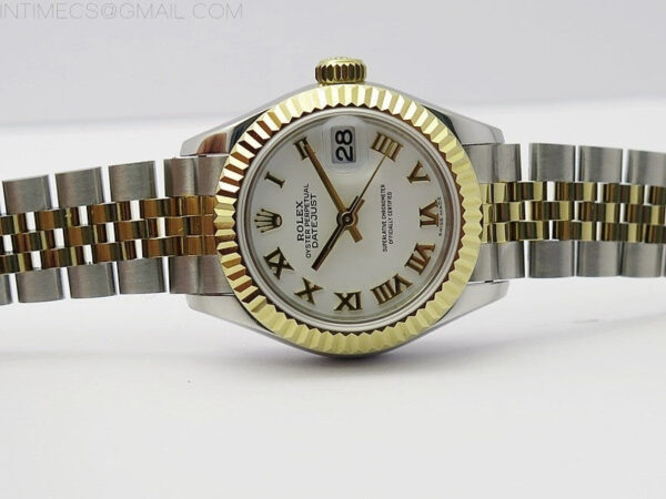 Datejust 28mm 279173 SS/YG BP Best Edition White Roman Markers Dial on SS/YG Jubilee Bracelet ETA2671 - Image 3