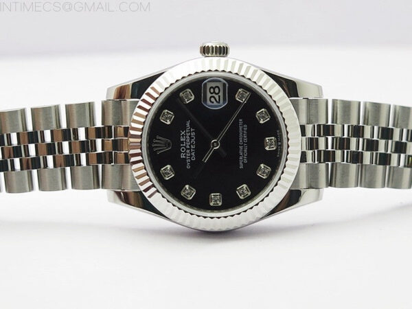 Datejust 31mm 278271 SS BP Best Edition Black Crystal Markers Dial on Jubilee Bracelet - Image 3