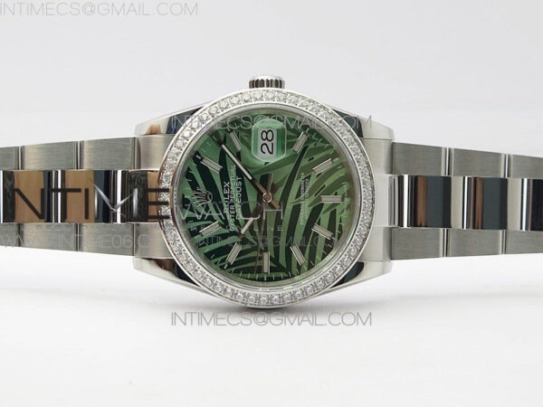 DateJust 36 SS 126234 BP 1:1 Best Edition New Green Dial on Oyster Bracelet - Image 3