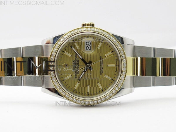 DateJust 36 SS/YG 126283 JDF 1:1 Best Edition New YG Dial on Oyster Bracelet - Image 3