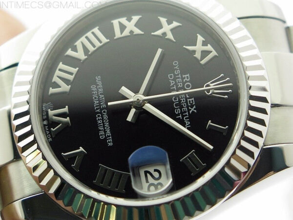 Datejust 31mm 278273 SS BP Best Edition Black Roman Markers Dial on Oyster Bracelet - Image 4