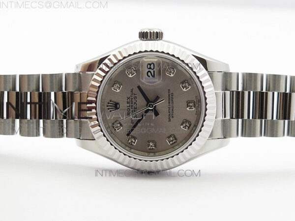 DateJust 28mm SS BP Best Edition Silver Dial on SS Bracelet ETA2671 - Image 5