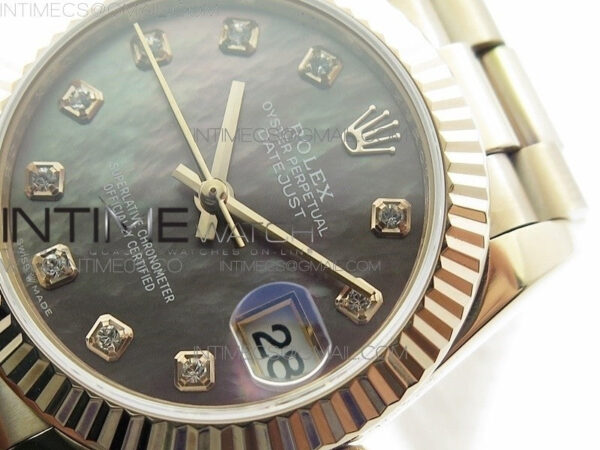 Datejust 31mm 278275 RG BP Best Edition MOP Gray Crystal Markers Dial on RG President Bracelet - Image 4