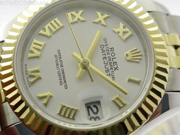 Datejust 28mm 279173 SS/YG BP Best Edition White Roman Markers Dial on SS/YG Jubilee Bracelet ETA2671 - Image 4