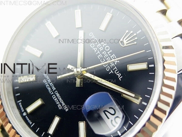 DateJust 36mm 126234 BP 1:1 Best Edition 904L Steel/YG New Version Black Dial on Jubilee Bracelet - Image 3