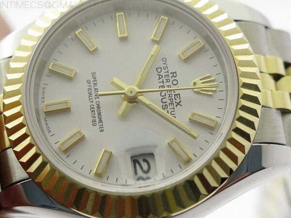 Datejust 28mm 279173 SS/YG BP Best Edition White Sticks Markers Dial on SS/YG Jubilee Bracelet ETA2671 - Image 3